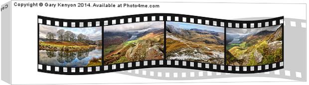  Lake District Negative Film Canvas Print by Gary Kenyon