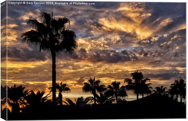  Fuerteventura Sunset Canvas Print by Gary Kenyon