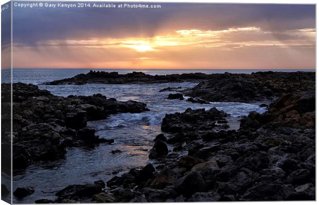   Fuerteventura Sunrise Canvas Print by Gary Kenyon