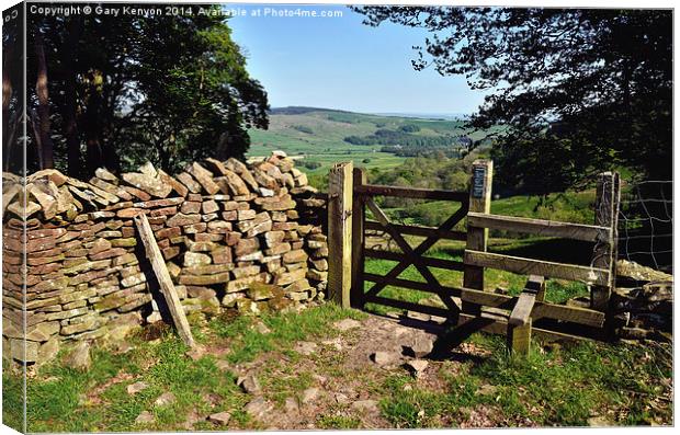 Lancashire Countryside in the Trough Of Bowland Canvas Print by Gary Kenyon