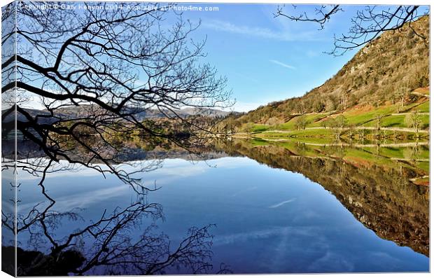  Rydalwater Refelections Canvas Print by Gary Kenyon