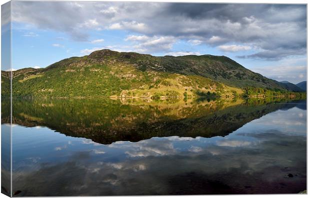 Reflections on Ullswater Canvas Print by Gary Kenyon