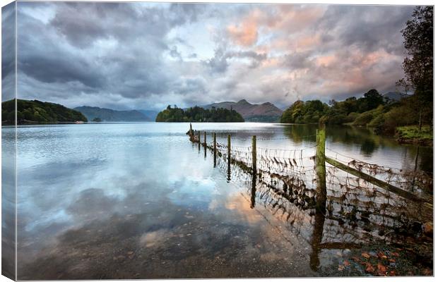  Early Morning Sunrise At Derwentwater Canvas Print by Gary Kenyon