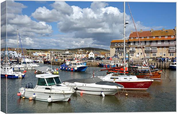 West Bay Harbour Dorset Canvas Print by Gary Kenyon