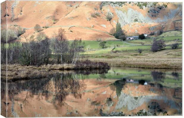 Little Langdale Tarn Reflections Canvas Print by Gary Kenyon