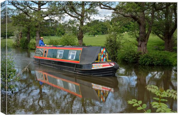 Sailing Down The Lancaster Canal Canvas Print by Gary Kenyon