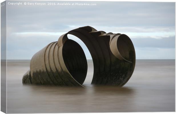 Smooth Waters At Mary's Shell  Canvas Print by Gary Kenyon