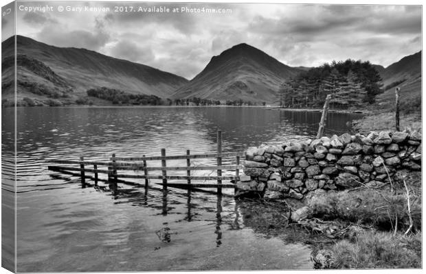 Moody Buttermere Canvas Print by Gary Kenyon