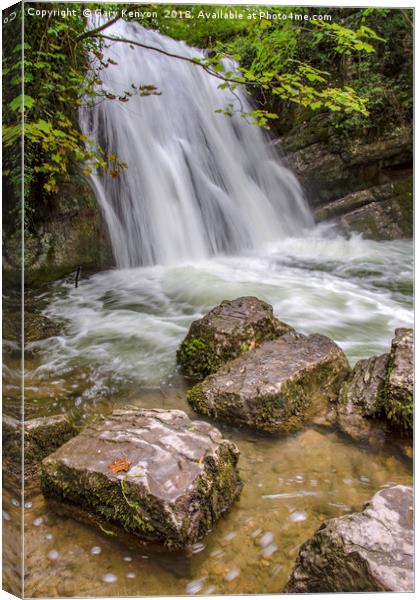 Janets Foss Waterfall Yorkshire Dales Canvas Print by Gary Kenyon