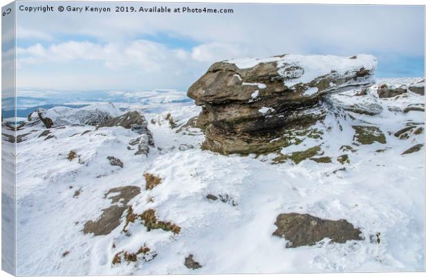 Kinder Scout Views Canvas Print by Gary Kenyon