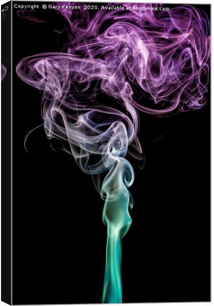 Smoke Trail Photography  Canvas Print by Gary Kenyon