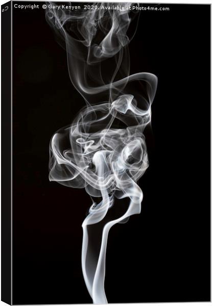 Smoke Trail Photography  Canvas Print by Gary Kenyon