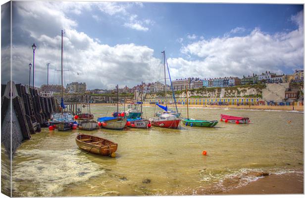 Broadstairs harbour Canvas Print by Thanet Photos