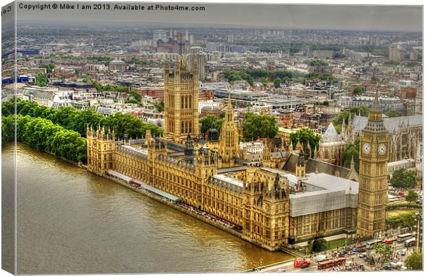 London through the eye Canvas Print by Thanet Photos