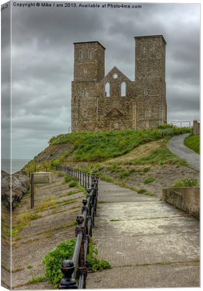 Ruculver towers Canvas Print by Thanet Photos
