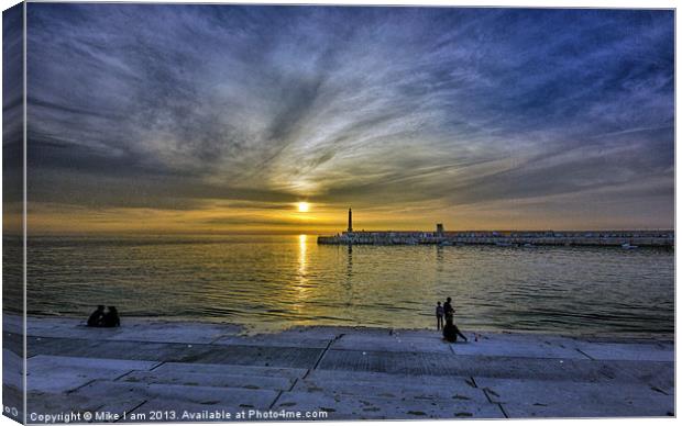 Margate harbor and steps Canvas Print by Thanet Photos