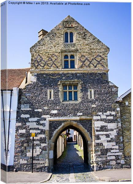 The Fisher gate, Sanwich Canvas Print by Thanet Photos