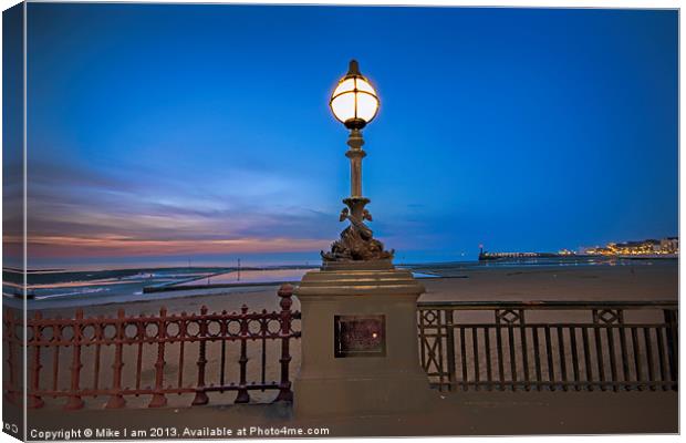 Lamp by the seaside Canvas Print by Thanet Photos