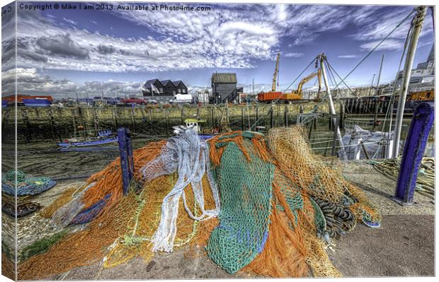 Fishing nets at Whitstable Canvas Print by Thanet Photos