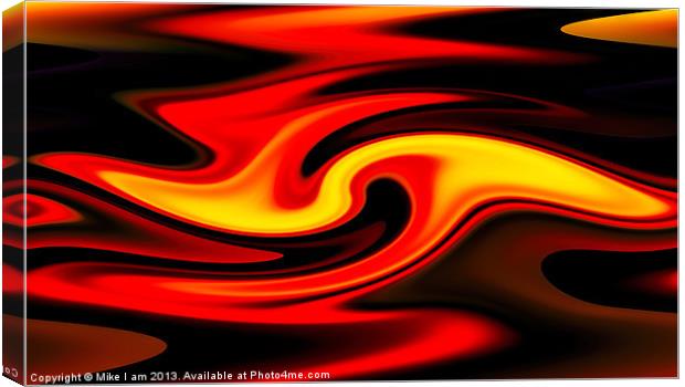 Liquid fire Canvas Print by Thanet Photos