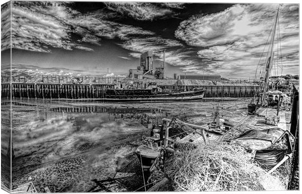 Whitstable in mono Canvas Print by Thanet Photos