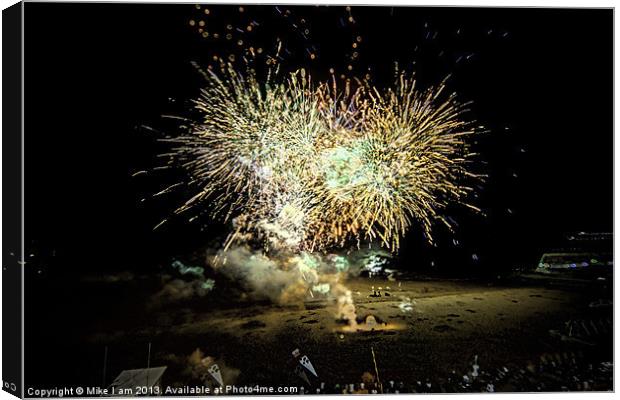 Firework display Canvas Print by Thanet Photos