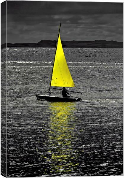 Lone sail Canvas Print by Thanet Photos