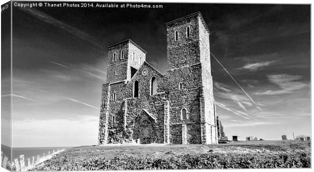 Reclver towers in mono Canvas Print by Thanet Photos