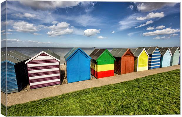 Colourful huts Canvas Print by Thanet Photos