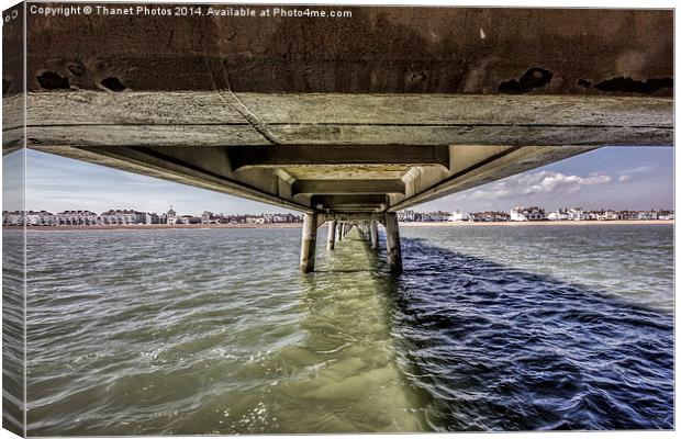 Under Deal pier Canvas Print by Thanet Photos