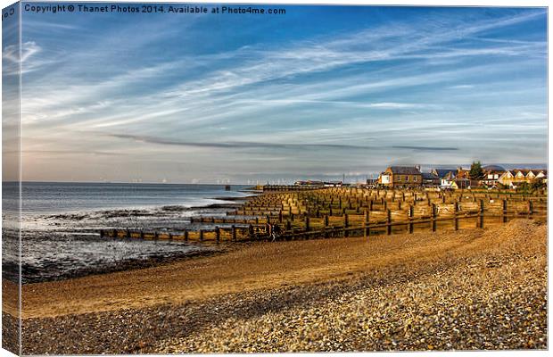 Whitstable Beach Canvas Print by Thanet Photos
