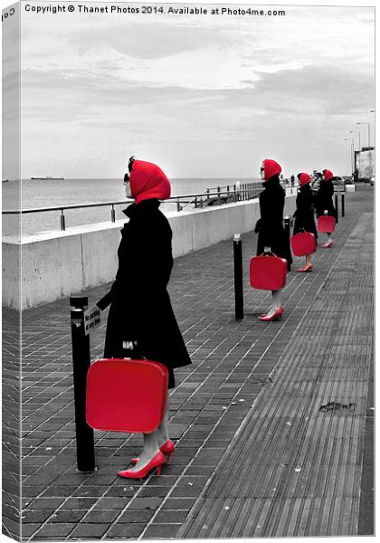  Red Ladies Canvas Print by Thanet Photos