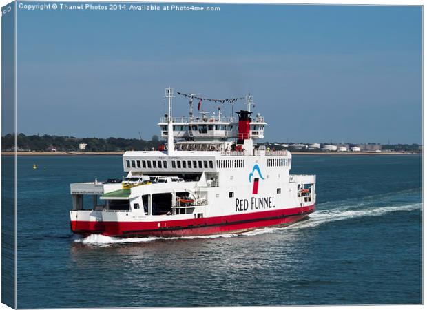  The Red Osprey Canvas Print by Thanet Photos