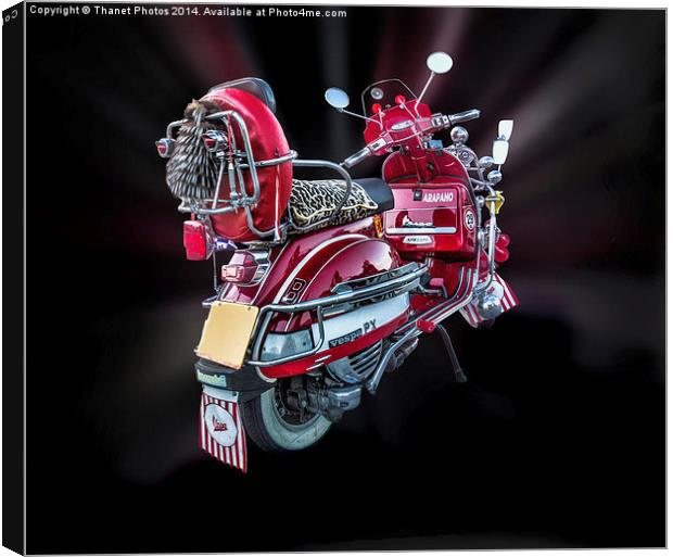  Vespa PX Special Canvas Print by Thanet Photos