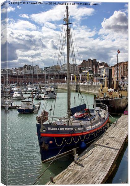  Ramsgate harbour         Canvas Print by Thanet Photos