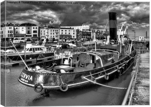  ST Cervia in Mono Canvas Print by Thanet Photos