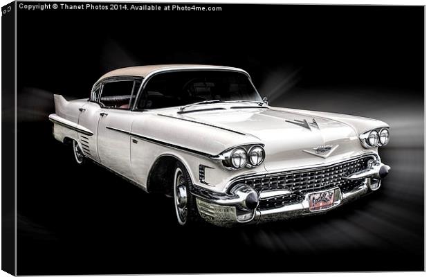  1958 Cadillac deVille Canvas Print by Thanet Photos