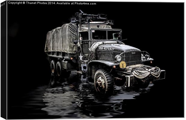  US Army Truck Canvas Print by Thanet Photos