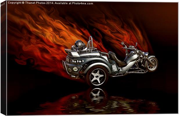  motorbike trike Canvas Print by Thanet Photos