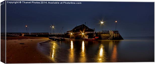  Broadstairs harbour panorama Canvas Print by Thanet Photos