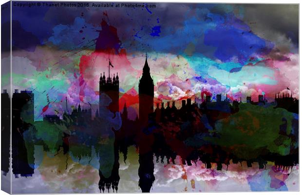  London        Canvas Print by Thanet Photos