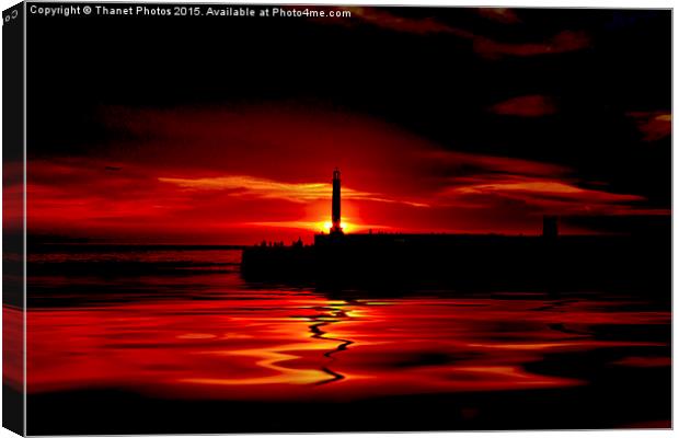  Black and red Canvas Print by Thanet Photos