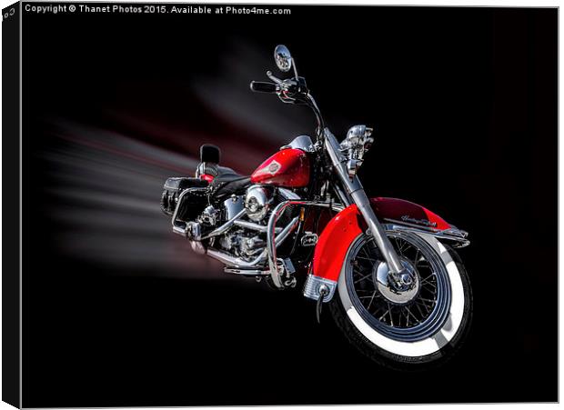  harley davidson heritage special Canvas Print by Thanet Photos