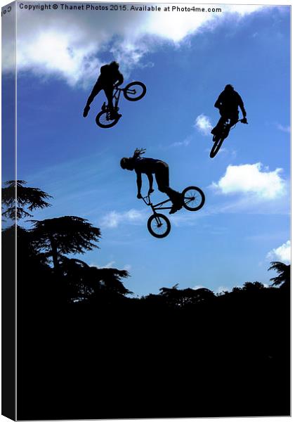  BMX montage Canvas Print by Thanet Photos