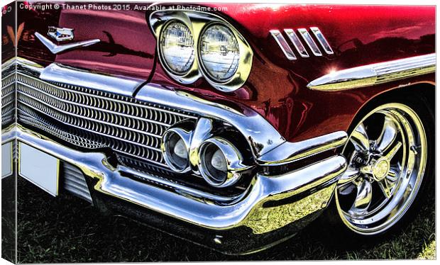  1958 Chevy Impala Canvas Print by Thanet Photos