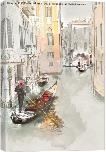 Gondola Canvas Print by Thanet Photos