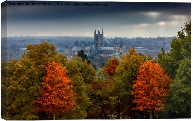 Canterbury cathedral  Canvas Print by Thanet Photos