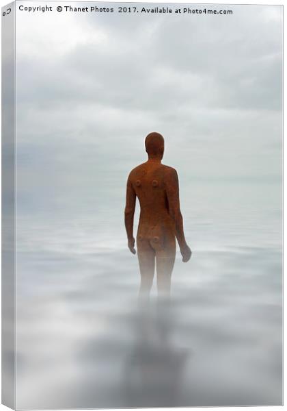 Anthony Gormley - Another Time Canvas Print by Thanet Photos