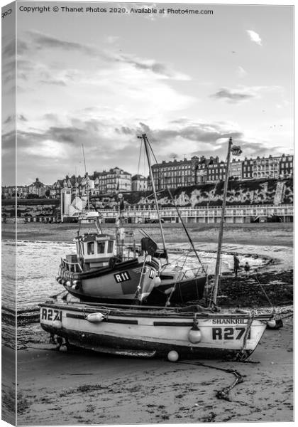 Broadstairs in mono Canvas Print by Thanet Photos