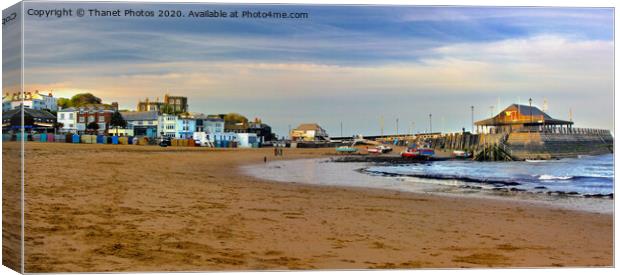 Broadstairs Harbour and Viking Bay Canvas Print by Thanet Photos